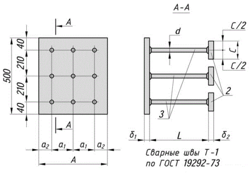 Закладная деталь МН152 — МН158